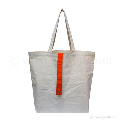 Foldable Canvas Bag with Colourful Strap