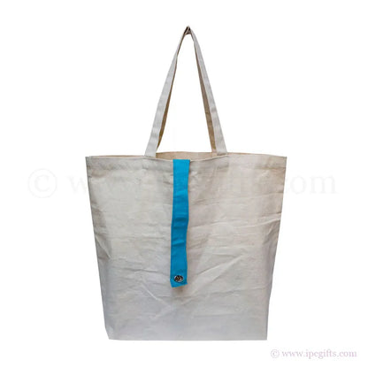 Foldable Canvas Bag with Colourful Strap