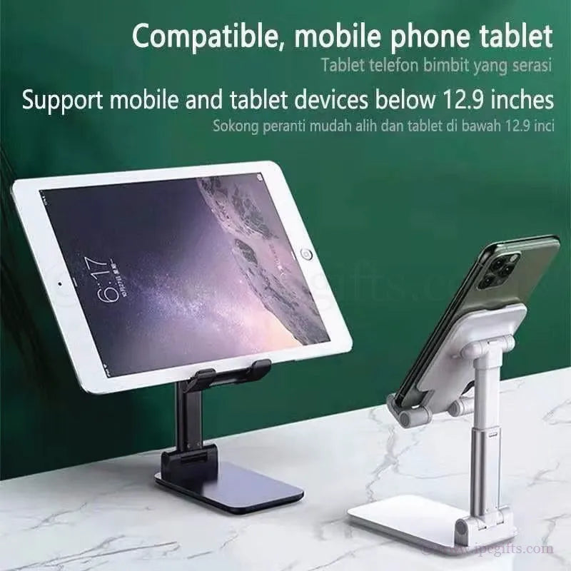 Folding Desktop Phone Stand-Portable Foldable Mobile Holder for Desk, Office & Bedside Table
