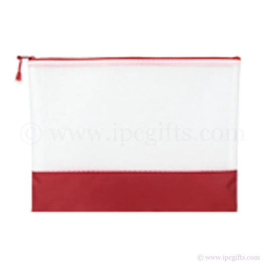 Color-matched zipper STREEK-A4 Document Pouch