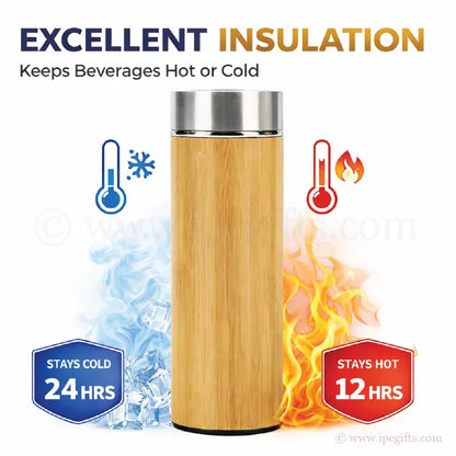 Bamboo vacuum flask (BIG)