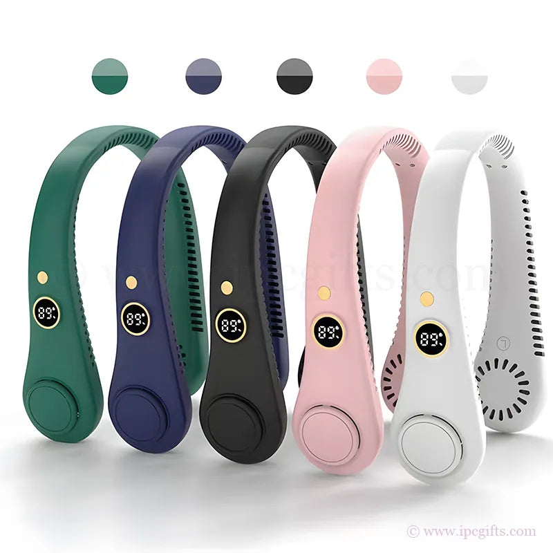 Digital Vanless Hanging Neck Fan 5speed-Powerful & Sleek