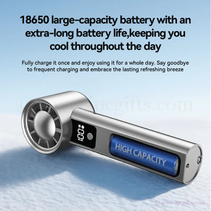 Q11A Turbo Fan 100 Speed-Large Capacity Battery Throughout the Day
