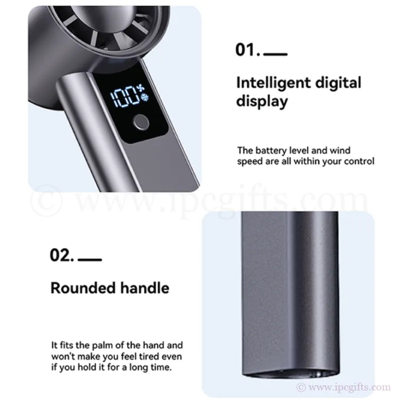 Q11A Turbo Fan 100 Speed-Large Capacity Battery Throughout the Day