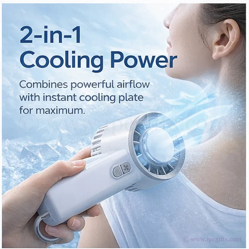 MR-F113 Cooling Turbo Fan 3 Modes-Multi-Speed Adjustable Mini Fan for Office & Home Cooling