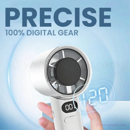 M11 Handy Turbo Fan 120 Speed-Hands-Free Wearable Fan for Gym, Running & Hot Weather