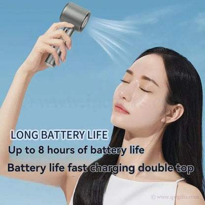 M11 Handy Turbo Fan 120 Speed-Hands-Free Wearable Fan for Gym, Running & Hot Weather