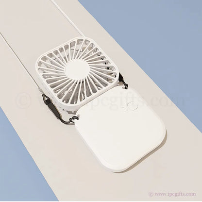 F10 Foldable Portable Mini Fan 3 Speed With Rope-Adjustable Angle USB Fan for Baby Stroller, Desk & Treadmill