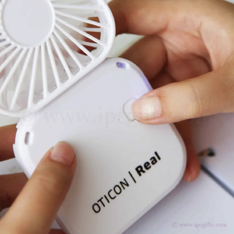 F10 Foldable Portable Mini Fan 3 Speed With Rope-Adjustable Angle USB Fan for Baby Stroller, Desk & Treadmill