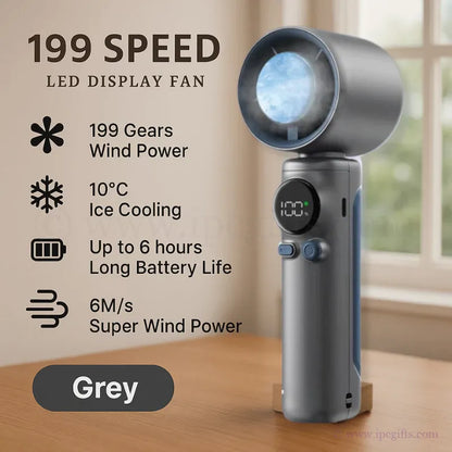 Handy Cooling Turbo Fan 199 Speed-– Oscillating Personal Fan for Bedroom, Office & Dorm Room