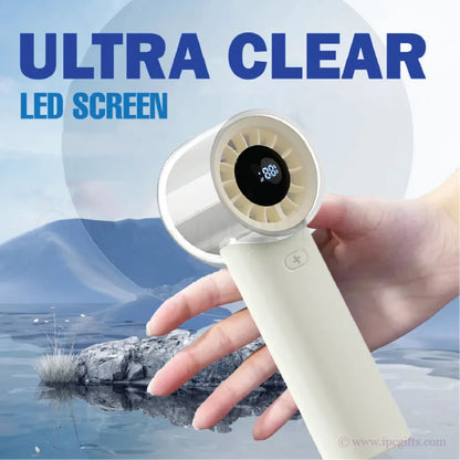 Handy Turbo Fan 5 speed-Ultra-Slim Mini Fan USB Rechargeable for Bag & Purse