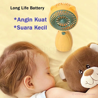 USB Handy Mini Fan 1 Speed-Safe Portable Air Circulator Fan for Kids, Travel & Office