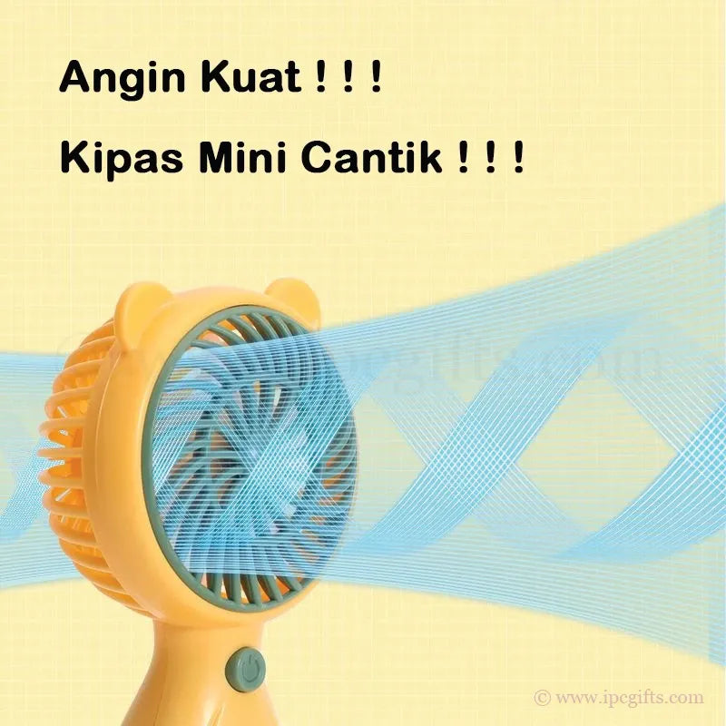 USB Handy Mini Fan 1 Speed-Safe Portable Air Circulator Fan for Kids, Travel & Office