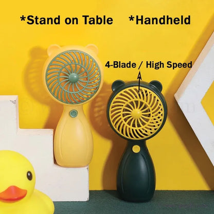 USB Handy Mini Fan 1 Speed-Safe Portable Air Circulator Fan for Kids, Travel & Office