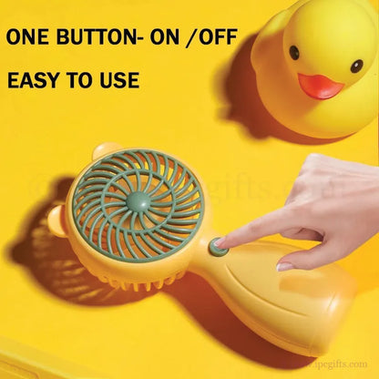 USB Handy Mini Fan 1 Speed-Safe Portable Air Circulator Fan for Kids, Travel & Office