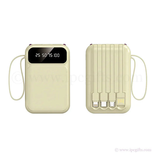 Baby Yellow Portable Power Bank – Charge Anywhere, Anytime