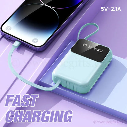 Baby Green Portable Power Bank – Charge Anywhere, Anytime