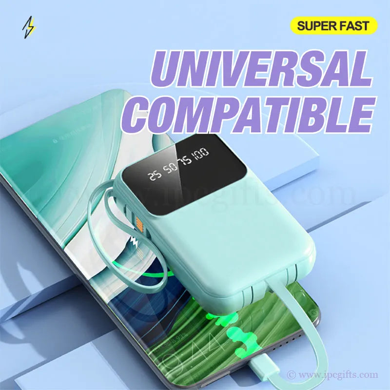 Baby Green Portable Power Bank – Charge Anywhere, Anytime