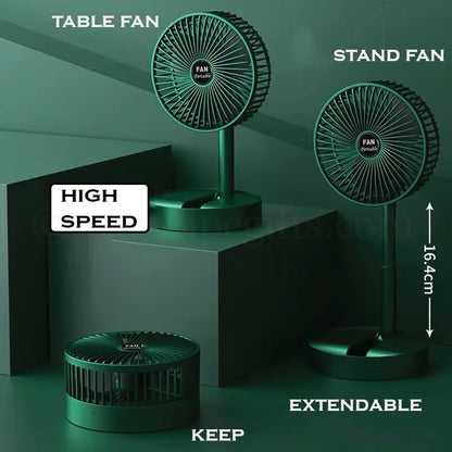 Adjustable Mini Stand Fan 3 Speed
