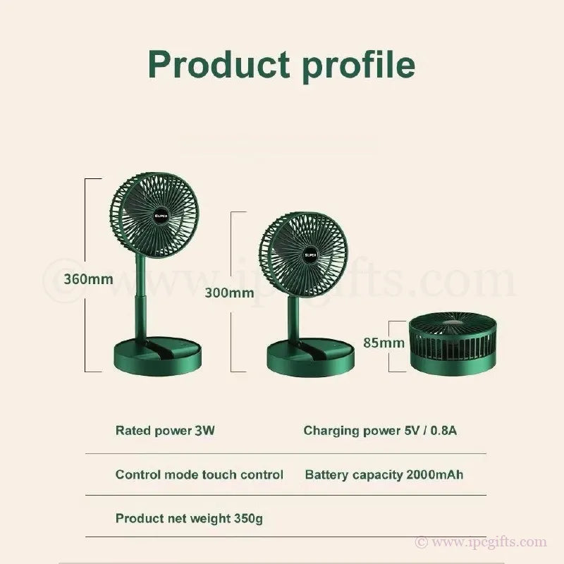 Adjustable Mini Stand Fan 3 Speed