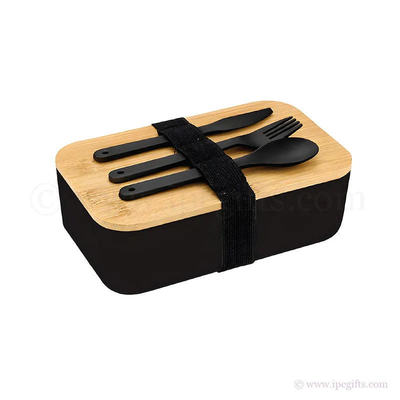 Single Layer Bamboo Lunch Jar Eco Friendly – Reusable BPA Free Food Container with Lid for Office, School & Picnic