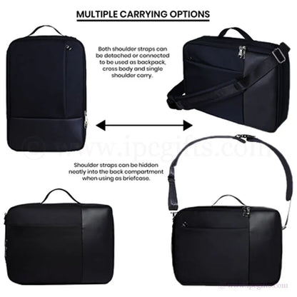 Premium Two Way Laptop Backpack & Briefcase