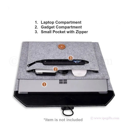 13" Premium Felt Laptop Macbook Sleeve