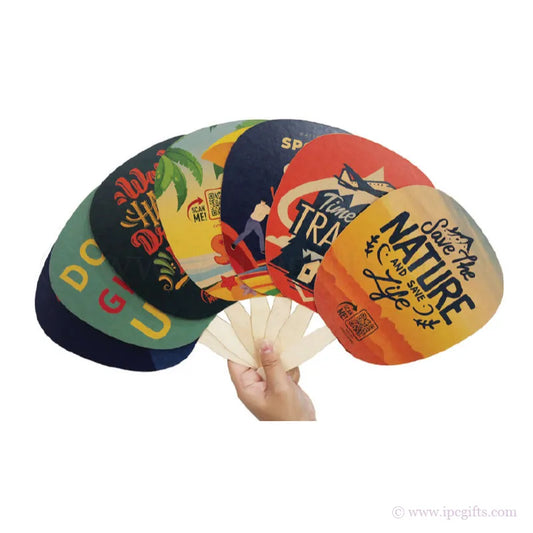 Eco Kraft Hand Fan-Suitable for Exhibition and Concert Use