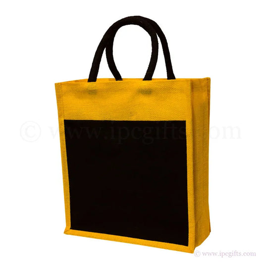 Versatile Jute Bag with Black Base