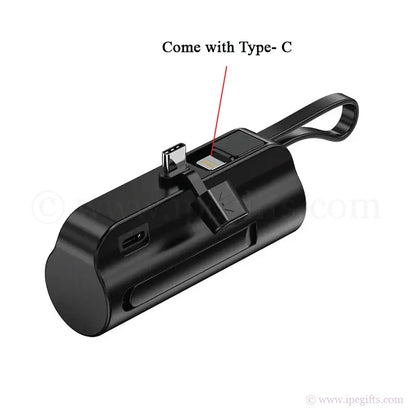 Portable Mini Powerbank 5000mAh With 2 Ways Type-C