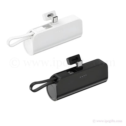 Portable Mini Powerbank 5000mAh With 2 Ways Type-C