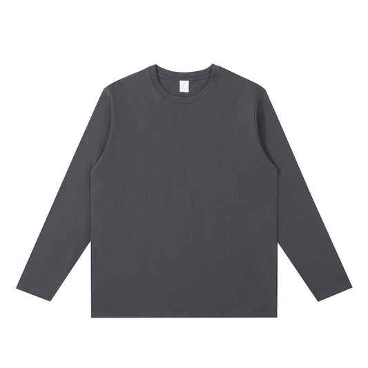 230G Adult Round Neck Long Sleeve T-Shirt - Graphite