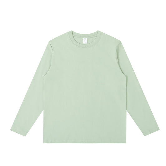 230G Adult Round Neck Long Sleeve T-Shirt - Ash Green