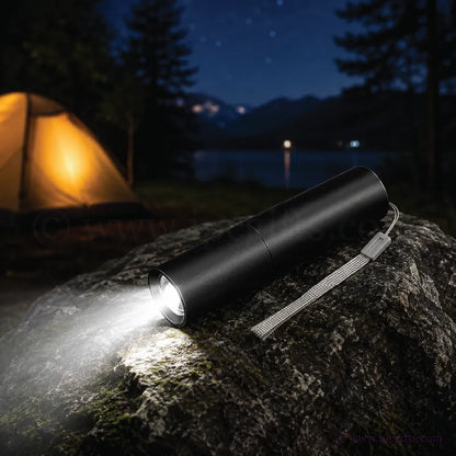 Mini Torch Light USB Rechargeable – Compact Bright LED Flashlight for Camping, Travel & Power Outage