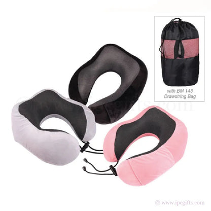 Memory Foam Travel Pillow Ergonomic – Portable Neck Support Pillow for Flight, Car & Long Journey