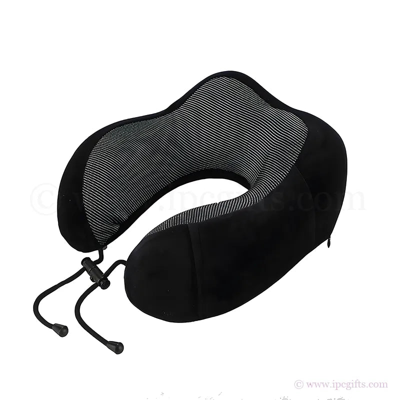 Memory Foam Travel Pillow Ergonomic – Portable Neck Support Pillow for Flight, Car & Long Journey