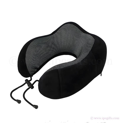 Memory Foam Travel Pillow Ergonomic – Portable Neck Support Pillow for Flight, Car & Long Journey