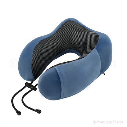 Memory Foam Travel Pillow Ergonomic – Portable Neck Support Pillow for Flight, Car & Long Journey