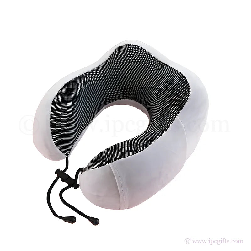 Memory Foam Travel Pillow Ergonomic – Portable Neck Support Pillow for Flight, Car & Long Journey