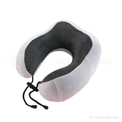 Memory Foam Travel Pillow Ergonomic – Portable Neck Support Pillow for Flight, Car & Long Journey