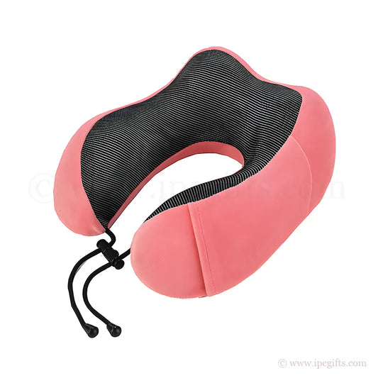 Memory Foam Travel Pillow Ergonomic – Portable Neck Support Pillow for Flight, Car & Long Journey