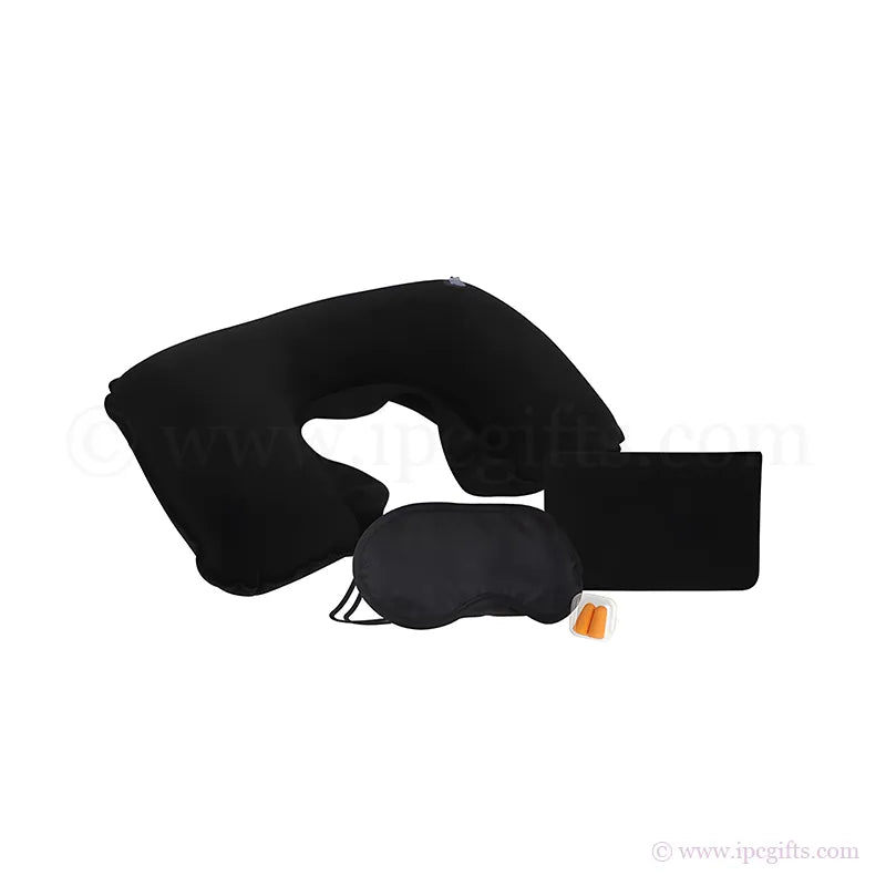 3 in 1 Inflatable Travel Pillow Compact – Lightweight Foldable Neck Pillow for Airplane, Train & Road Trip