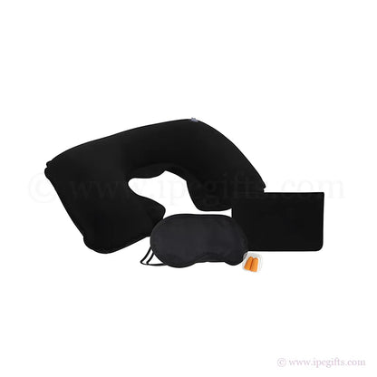 3 in 1 Inflatable Travel Pillow Compact – Lightweight Foldable Neck Pillow for Airplane, Train & Road Trip