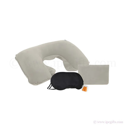3 in 1 Inflatable Travel Pillow Compact – Lightweight Foldable Neck Pillow for Airplane, Train & Road Trip