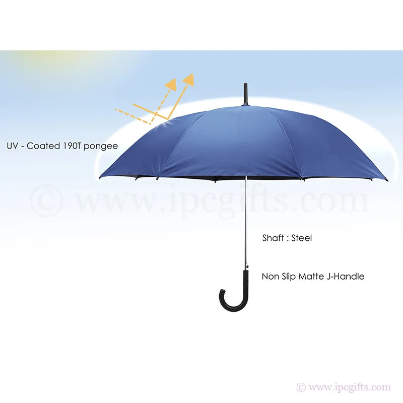 DILLY 23-Inch J-Handle Umbrella – Compact Rain Umbrella