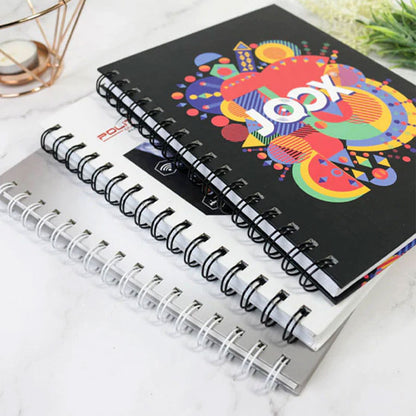 Customised Wire-O Chipboard Notebook
