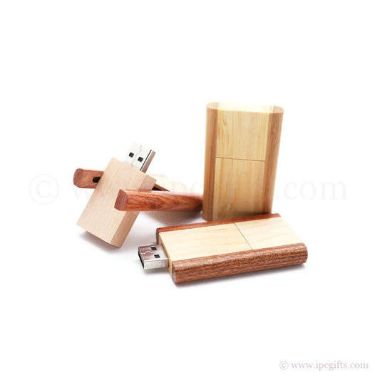 Recycled Material Wooden USB – Green Choice for Promotions