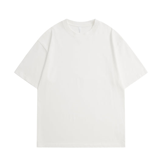 300G Adult Round Neck Short Sleeve T-Shirt - White